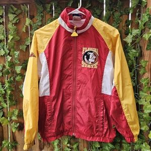 Apex Florida State Seminoles Red and Yellow Jacket Lightweight Windbreaker